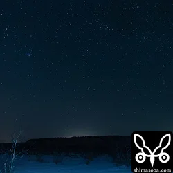 初日の夜は晴天。満天の星でした。でも、夏の石垣島の星空の方がすごいな。